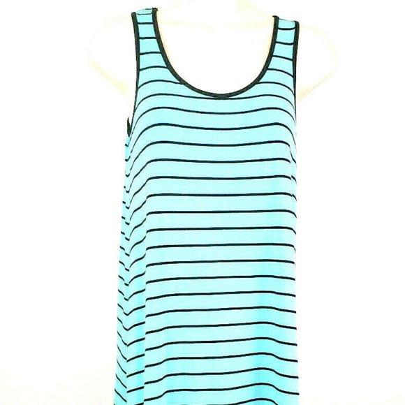Kensie Dresses & Skirts - Kensie Casual Tank Dress Blue Stripe XL Pullover